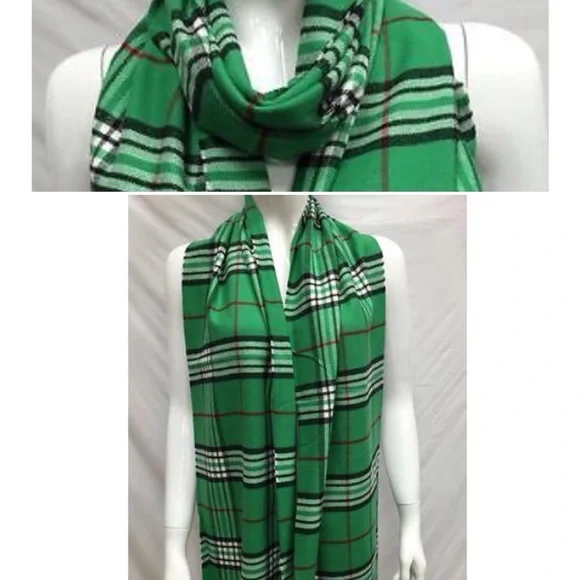 Cashmere Scarf Green - Picture 5 of 8